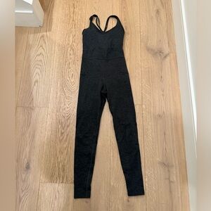 Charcoal Grey Athletic Jumpsuit
